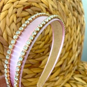 Elegant Pink Rhinestone Headband